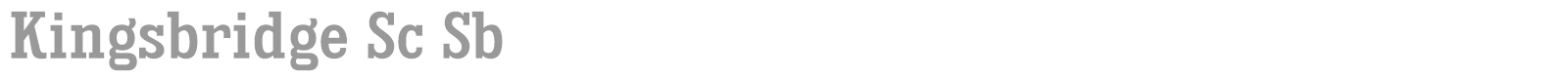 Kingsbridge font preview